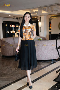 AVJ333 moderne femmes mode jupe haute couture par neige tissu coréen bonne forme rétention, pas de rides Offre Spéciale 2025 - Product Image 4