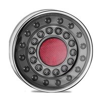 Feu arrière LED Maxilamp LLevo 12 & 24 Volts avec lentille fumée transparente, réflecteur rond, fonction Stop et clignotant