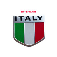 Emblème 3D en métal de la drapeau national italien, autocollant de décoration de voiture, autocollant de moto pour Renault, Peugeot, Citroën, Chevrolet, Skoda