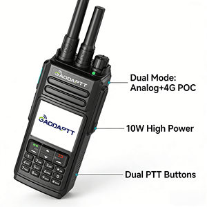 Radio analogique 4G PoC Gaodaptt GD-R2 10W haute puissance, portée mondiale, double mode, talkie-walkie multi-appels, radio bidirectionnelle pour les entreprises - Product Image 3
