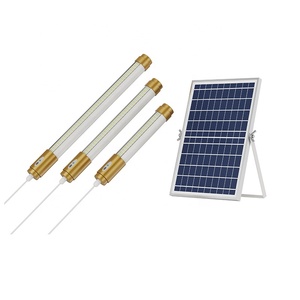 Lampes murales LED portables 60W 100W 200W 300W avec télécommande, étanches, à énergie solaire, en forme de tube - Product Image 3