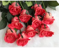 ורדים פרחים מלאכותיים עיצוב הבית חתונת סידורי שולחן