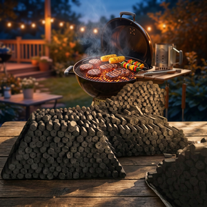 Offres Exceptionnelles Livraison Rapide Emballage Personnalisé Briquettes de Charbon de Bois Premium en Coque de Noix de Coco Forme Hexagonale Fabriquées à la Machine Coal King 6500 et Plus - Product Image 5