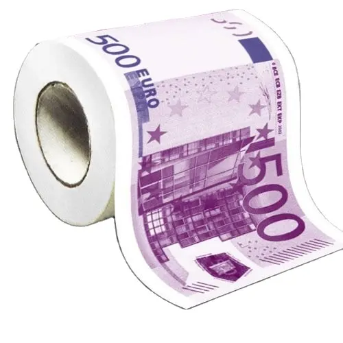 Grappig Geld Wc Roll Dollar Euro Toiletpapier Party Decoratieve