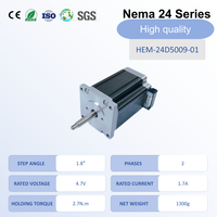 Motor paso a paso Nema 24, 1.8 grados, 2 fases, 2.7 Nm, 382 oz.in, 1.7 A, 60 mm, bipolar, para router CNC, robótica industrial y CNC