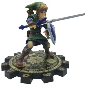 Yüksek kalite 20cm Zelda efsanesi: Skyward kılıç aksiyon figürü Zelda bağlantı 1/7 modeli renk kutusu bebek modeli süslemeleri