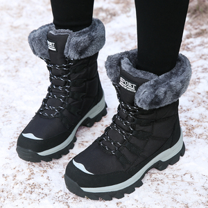 Stivali invernali da donna nuova moda Versatile stivali da neve caldi impermeabili traspiranti morbidi dal mercato russo - Product Image 6