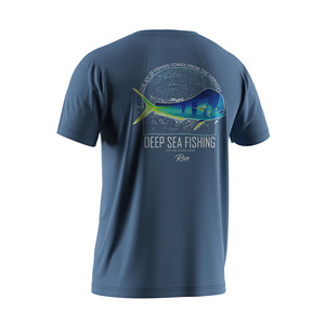 100% Polyester Fishing Shirt Solid Color with Coastal-Inspired <b>Print</b> <b>Surfing</b> Hunting Wear - Product Image 6