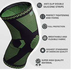 Penahan Lutut Pria dan Wanita, Pelindung Lutut Kompresi Elastis Tinggi Terbaik untuk Pria dan Wanita - Product Image 3