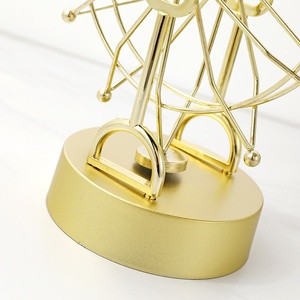 Décoration de bureau en forme de dragon magnétique à mouvement perpétuel, roue de Ferris 3D stéréoscopique dorée, design pastoral fondant - Product Image 3