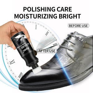 Vente flash 100ml  Soin des chaussures <span class=keywords><strong>Cirage</strong></span> pour chaussures Blanc Brun Noir Liquide Bouteille de <span class=keywords><strong>cirage</strong></span> pour chaussures avec cire de carnauba <span class=keywords><strong>Cirage</strong></span> pour cuir - Product Image 4