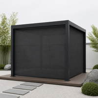 Minimalistische Motorisierte Aluminium-Pergola mit Verstellbaren Lamellen, Elektrostatisch Beschichtet, Bioklimatisch und Umweltfreundlich