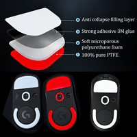 Kaki Mouse Gaming PTFE Jade Speed Mouse Skates Grosir Pabrik untuk Logitech G PRO X SUPERLIGHT 2/X2 SUPERSTRIKE