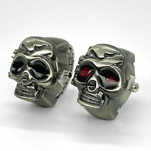 Relojes de Pulsera de Cuarzo <span class=keywords><strong>con</strong></span> Anillo de Calavera Vintage de Lujo de Talla Única para Mujer, Reloj de Moda Femenino - Product Image 3