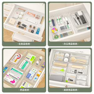 Trong Suốt Đa Chức Năng Mini Lưu Trữ Box Set Hỗn Hợp Kích Thước Vuông Rỗng Tổ Chức Kết Hợp Phân Vùng Nhựa Cho Đồ Trang Sức - Product Image 2