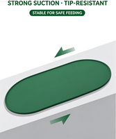 Tapis d'alimentation en silicone pour chats et chiens, imperméable, facile à nettoyer, antidérapant, qualité alimentaire, accessoires pour animaux de compagnie