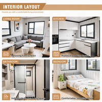 Maison conteneur extensible de luxe de 40 pieds, nouvelle conception, fabriquée en Chine, pour l'exportation, maisons préfabriquées modulaires, mini-maisons