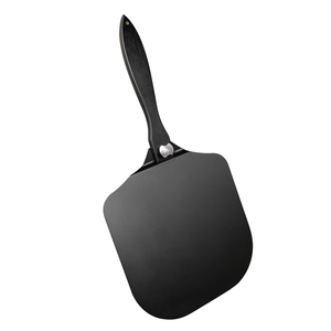 Espátula para <span class=keywords><strong>Pizza</strong></span> de 12 Pulgadas, Cortador de <span class=keywords><strong>Pizza</strong></span> Tipo Rock, Paleta para <span class=keywords><strong>Pizza</strong></span> de Aluminio Anodizado Negro con Mango Plegable y Extraíble - Product Image 3