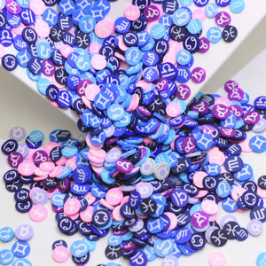 Fette di Argilla Polimerica con Segni Zodiacali per Lavoretti Fai-da-te, Plastilina per Accessori Nail Art, Riempitivo per Slime Cristallino - Product Image 5