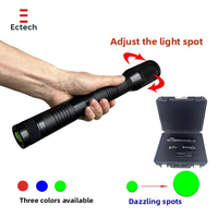 Lampe torche laser verte portable 1W, rechargeable par USB, en alliage d'aluminium, portée du faisceau 1km, fonction stroboscopique, anti-oiseaux, pour secours d'urgence