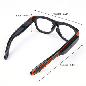 Nuevos Productos 2026, Gafas LED Multicolores Recargables por USB para Fiestas, con Logotipo Personalizado - Product Image 4