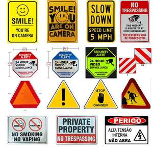 لافتة تحذير مخصصة من الألمنيوم العاكس، لافتة 'ممنوع الوقوف' عالية الوضوح لإشارات حركة المرور - Product Image 5