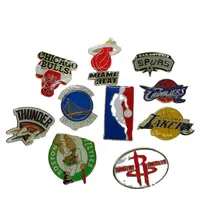 Broche de aleación de equipos de la NBA, insignia de personaje, baratija