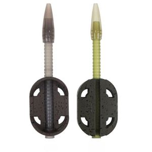 Nouvel arrivage Kirsite 30g pêche à la carpe porte-appât européen Cage d'alimentation plate en <span class=keywords><strong>ligne</strong></span> avec ensemble <span class=keywords><strong>de</strong></span> moules méthode <span class=keywords><strong>de</strong></span> changement rapide - Product Image 4