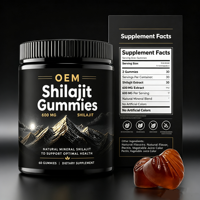 Complément alimentaire multi-minéraux et vitamines en bonbons gélifiés Shilajit 600mg, marque privée, pour hommes et femmes