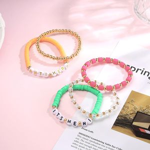 Pulsera de cuentas geométricas bohemias de verano Taylor Swift con letras, joyería para chica, brazalete de aniversario, suministro ODM - Product Image 6
