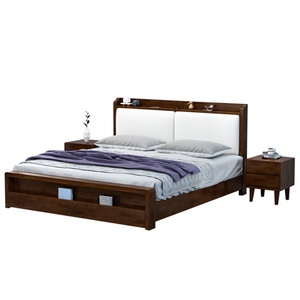 Camas Dobles de Madera Estilo Nórdico con Cajones de Almacenamiento, Juegos de Dormitorio King Size - Product Image 6