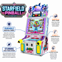 Machine de jeu d'arcade de flipper physique et métallique, commerciale, 55 pouces, à monnayeur, avec jeu de plateau de qualité et système de récompenses