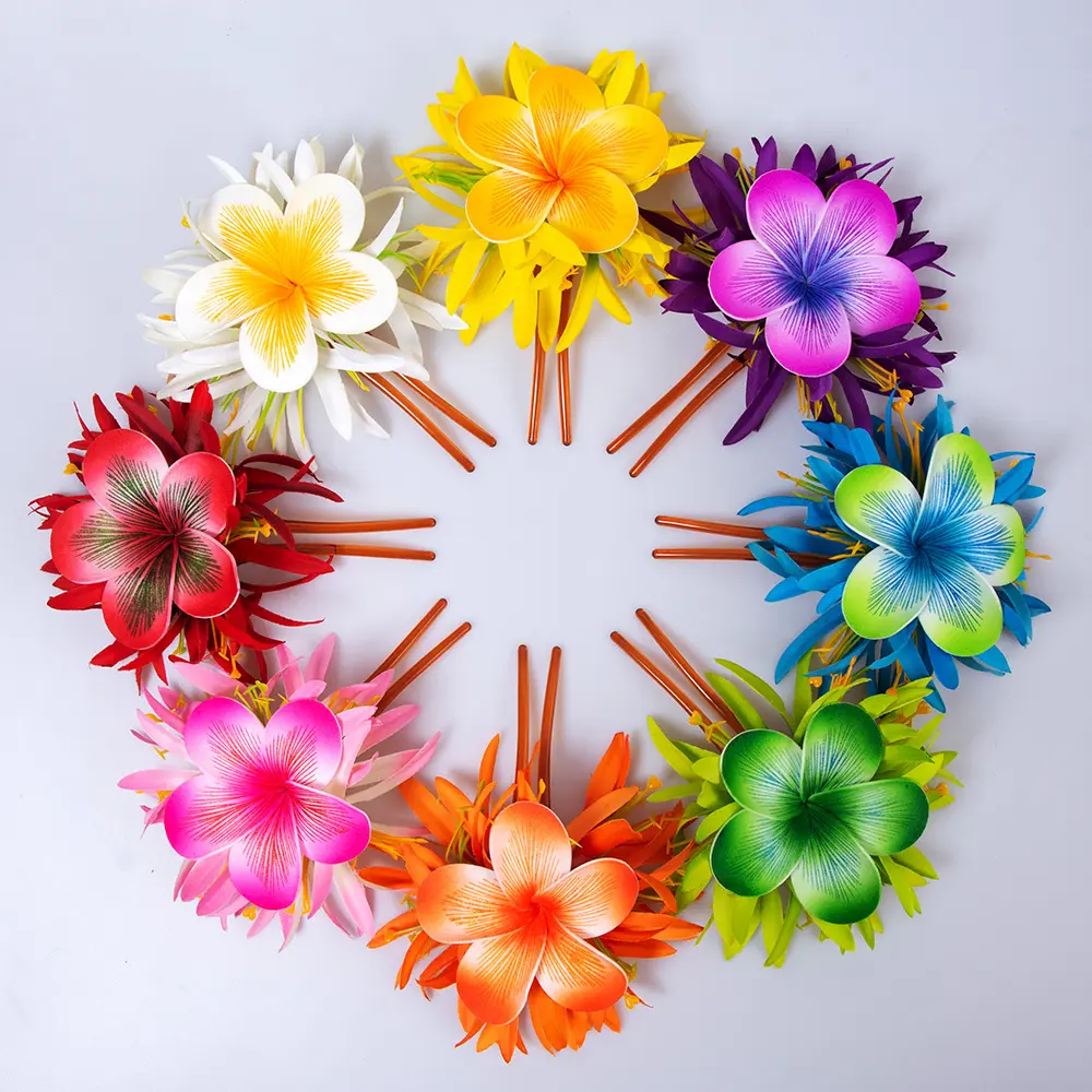 Гавайский небес, птица, цветок из пеноматериала, зажим для волос, искусственный остров eva, тиара, франжипан, плюшевый материал, аксессуары для ушей
