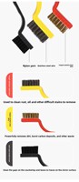 Brosse métallique industrielle en laiton, best-seller mondial, avec fil de cuivre et manche en plastique pour le nettoyage et l'élimination de la rouille