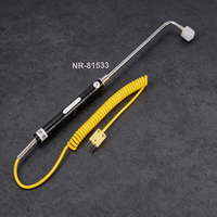 Sonde de température à thermocouple de type K VANORM NR-81533B, résolution 1°C, avec gaine portable pour la mesure de la température