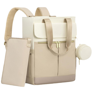 <span class=keywords><strong>Mochila</strong></span> de Pañales 3 en 1 de Cuero para Viajes, Cambiador Portátil, Logotipo Personalizado, <span class=keywords><strong>Mochila</strong></span> Grande Loungefly para Mamá - Product Image 2