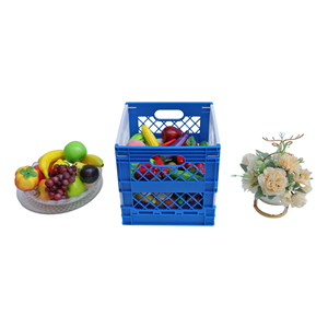 QS Plastic Record Storage <strong>Crate</strong> Box <strong>Vinyl</strong> Record Storage Cube Record Organizer Foldable Box PP Storage <strong>Crate</strong> - Product Image 4