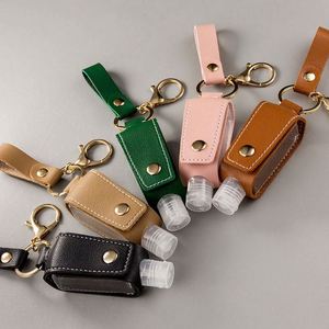 Wholesale <b>Mini</b> Portable 30Ml Travel Spray <b>Bottle</b> UV Sanitizing Leather Hand Holder Keychain - Product Image 5