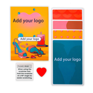 Gepersonaliseerde Ontwerp Kras Kaart Custom Afdrukken Logo Kraskaarten Kraskaarten Fabrikant - Product Image 1