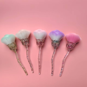 Rhinestone Nail <b>Dust</b> <b>Brush</b> Custom Logo Crystal Diamond Bling Makeup Cleaning Manicure Salon Decorative Powder Removal Tool - Product Image 3