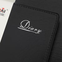 Fabrik Großhandel Einfache Business Lederbezug A5 A6 B5 Benutzer definiertes Logo Notizbuch Notizblock Mit Einst eck stift