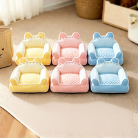 Lit pour chat en forme d'ours mignon, canapé-lit pour animaux de compagnie, toutes saisons, chaud, doux, en peluche, nid pour chien, tapis de couchage confortable pour animaux de compagnie