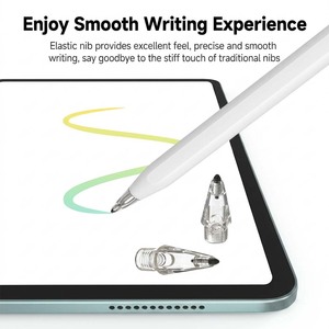 หัวปากกา Air Flex Soft Tips สำหรับ Pencil รุ่นที่ 1/2 และ <span class=keywords><strong>iPad</strong></span> Pencil <span class=keywords><strong>Pro</strong></span> USB-C หัวปากกาแบบเงียบ ทนทานต่อการสึกหรอ เปลี่ยนได้ ไม่ทำลายหน้าจอ - Product Image 2
