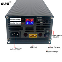 Alimentation à découpage 1500W AC 110V 220V vers DC 12V 24V 28V 36V 48V pour chargeur d'avion modèle DX6 DX8, port XT90, alimentation 24V