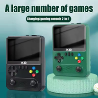 Console de jeu vidéo portable X9, écran 3,5 pouces, simulateur de jeux rétro classiques, manette de jeu pour enfants et adultes, cadeaux