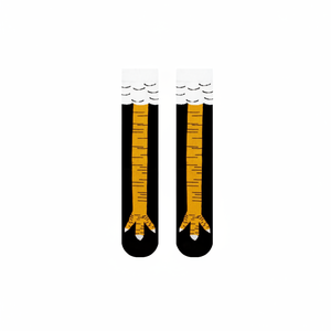 Calcetines coloridos con diseño de pie de pollo, material transpirable de nailon y seda, talla única para uso diario en todas las estaciones - Product Image 2