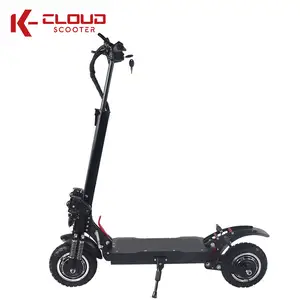 Patinete eléctrico plegable de doble motor para adulto, scooter rápido de 52V y 2400W, 65 km/h