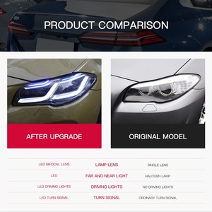 F10アップグレードヘッドライト<span class=keywords><strong>LED</strong></span> BMW F10 F18 520i 525i 530i F11 2010-2017ヘッドランプ高品質プロジェクターレンズツールアクセサリー - Product Image 2