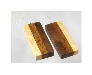 ต่างหูไม้ทำมือสุดฮิตสำหรับผู้หญิง น้ำหนักเบา สไตล์โบโฮ แบบห้อย ตกแต่งด้วยไม้ธรรมชาติ เหมาะสำหรับเป็นของขวัญวันครบรอบ ขายส่ง - Product Image 1