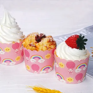 Greaseproof Customized Muffin Paper Mold Cake Paper Baking Cups Cupcake Liners